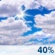 Mostly cloudy throughout the day.